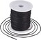 100 Yards 1.5mm Waxed Cotton Cord Macrame Bracelet Necklace Jewelry Making Waxed Beading Thread String (Black)